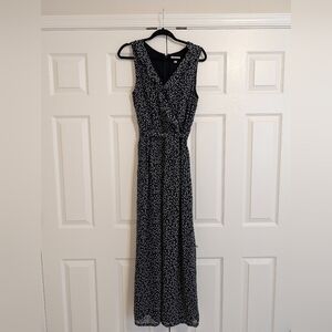 Loft Outlet Navy Blue Floral Jumpsuit